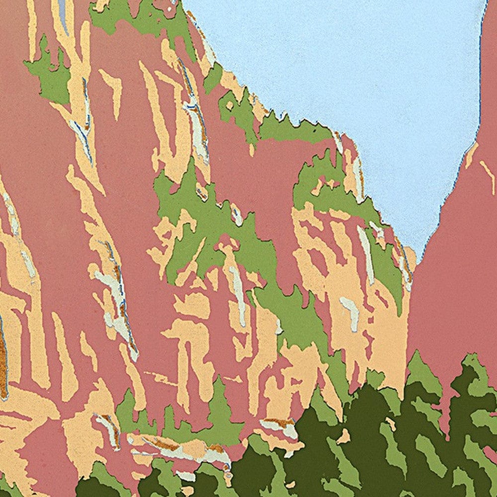 36" x 48" Zion National Park c1938 Vintage Travel Poster Wall Art - Homeroots - Flyclothing LLC