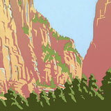20" x 28" Zion National Park c1938 Vintage Travel Poster Wall Art - Homeroots