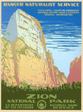 20" x 28" Zion National Park c1938 Vintage Travel Poster Wall Art - Homeroots