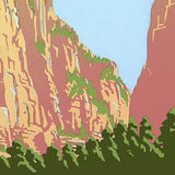 8.5" x 11" Zion National Park c1938 Vintage Travel Poster Wall Art - Homeroots - Flyclothing LLC