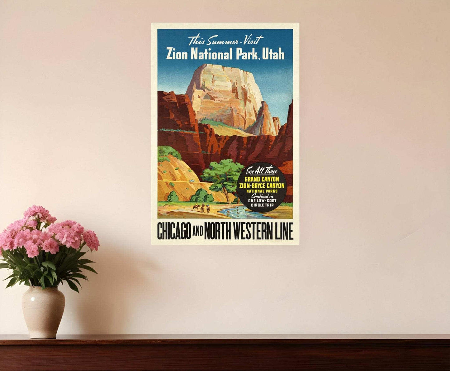 Zion National Utah Unframed Print Wall Art - Homeroots - Flyclothing LLC