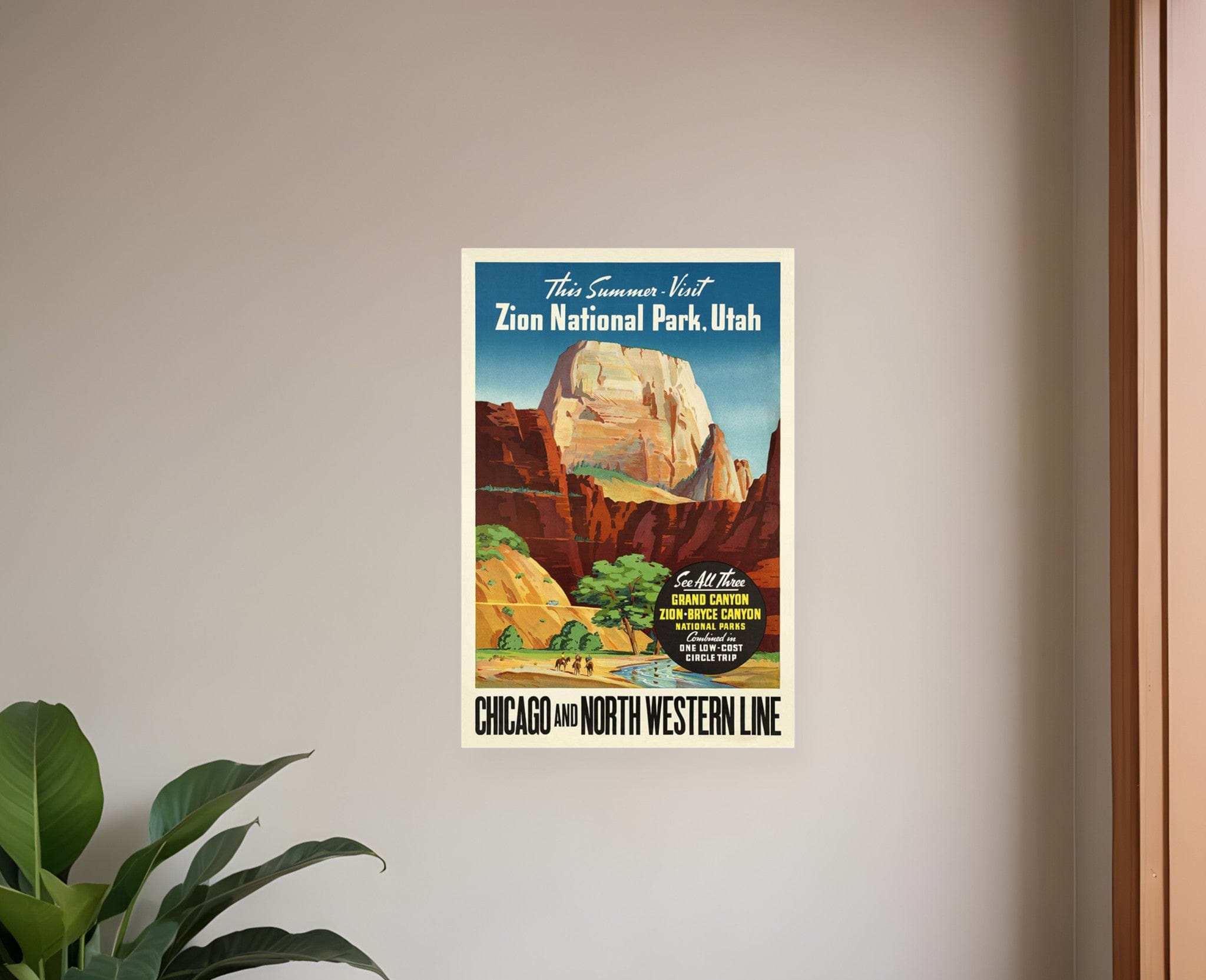 Zion National Utah Unframed Print Wall Art - Homeroots - Flyclothing LLC