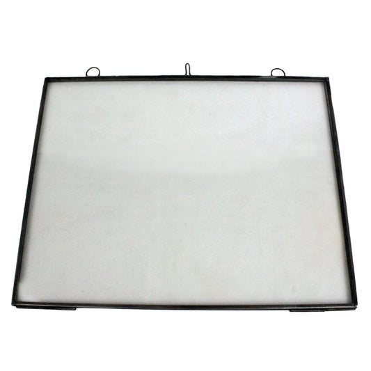 8.5" x 11" Black Metal Hanging Picture Frame - Homeroots