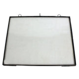 8.5" x 11" Black Metal Hanging Picture Frame - Homeroots