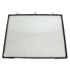 8.5" x 11" Black Metal Hanging Picture Frame - Homeroots