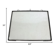 8.5" x 11" Black Metal Hanging Picture Frame - Homeroots