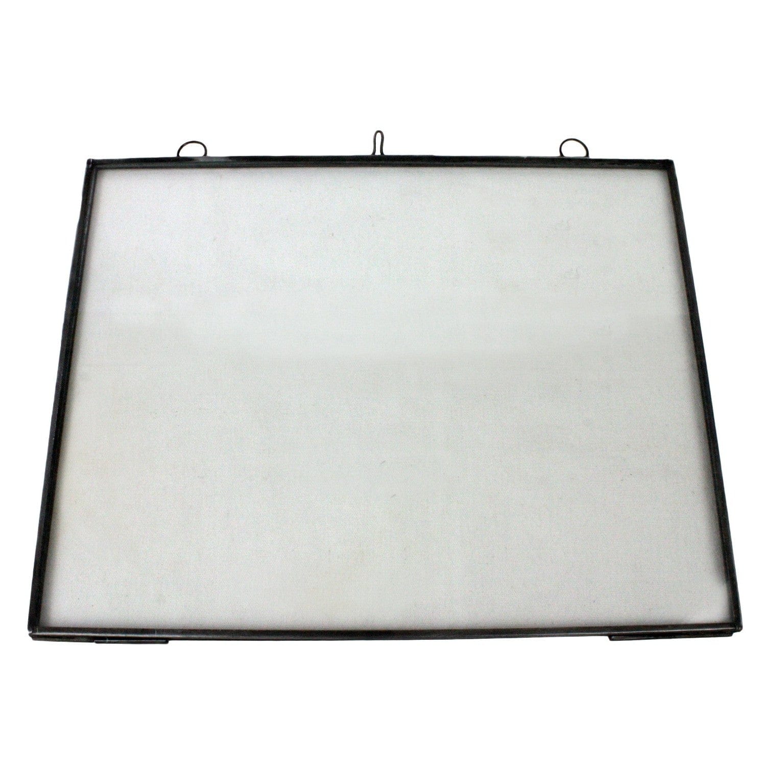 8.5" x 11" Black Metal Hanging Picture Frame - Homeroots