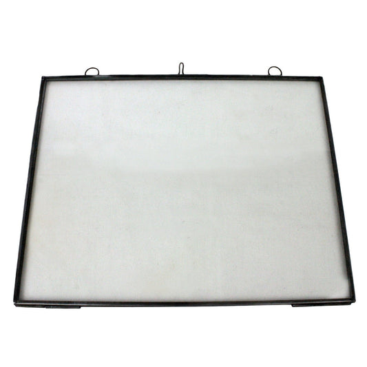 8.5" x 11" Black Metal Hanging Picture Frame - Homeroots