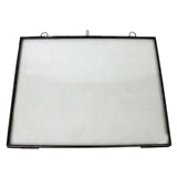 8.5" x 11" Black Metal Hanging Picture Frame - Homeroots
