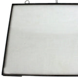 8.5" x 11" Black Metal Hanging Picture Frame - Homeroots