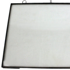 8.5" x 11" Black Metal Hanging Picture Frame - Homeroots