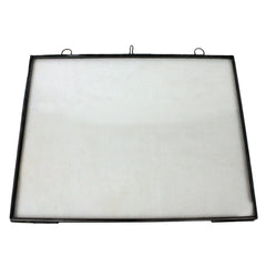 8.5" x 11" Black Metal Hanging Picture Frame - Homeroots