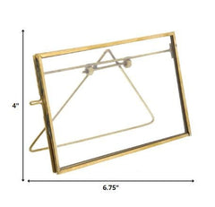 5" x 7" Gold Metal Tabletop Picture Frame - Homeroots