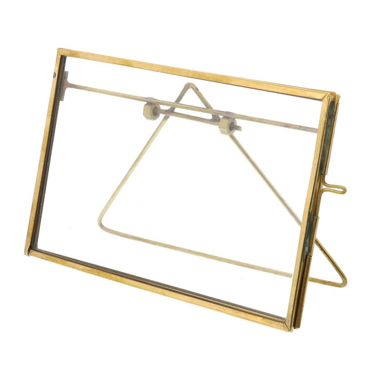 5" x 7" Gold Metal Tabletop Picture Frame - Homeroots