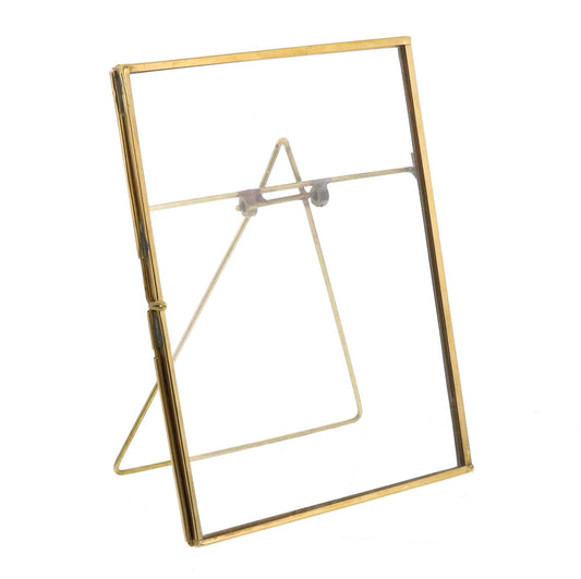 5" x 7" Gold Metal Tabletop Picture Frame - Homeroots