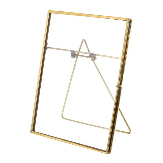 5" x 7" Gold Metal Tabletop Picture Frame - Homeroots
