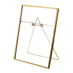 5" x 7" Gold Metal Tabletop Picture Frame - Homeroots
