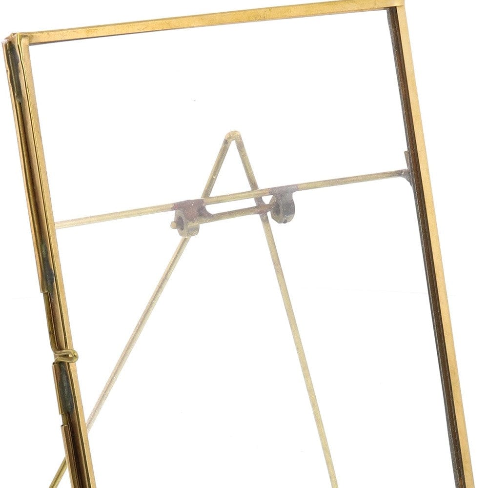 5" x 7" Gold Metal Tabletop Picture Frame - Homeroots