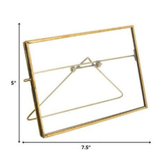 5" x 7" Gold Metal Tabletop Picture Frame - Homeroots