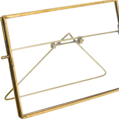 5" x 7" Gold Metal Tabletop Picture Frame - Homeroots