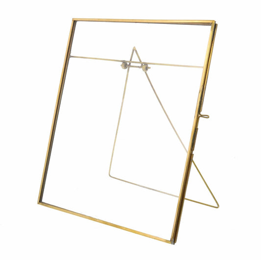 Multiple Sizes Gold Metal Tabletop Picture Frame - Homeroots