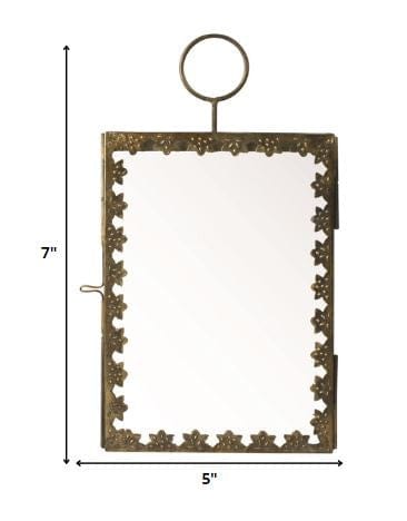 5x7 Gold Metal Embellished Frame - Homeroots