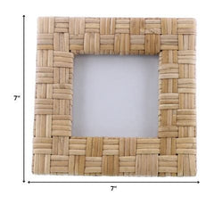 4x4 Woven Bamboo Square Frame - Homeroots