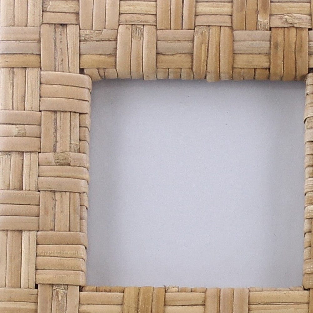4x4 Woven Bamboo Square Frame - Homeroots