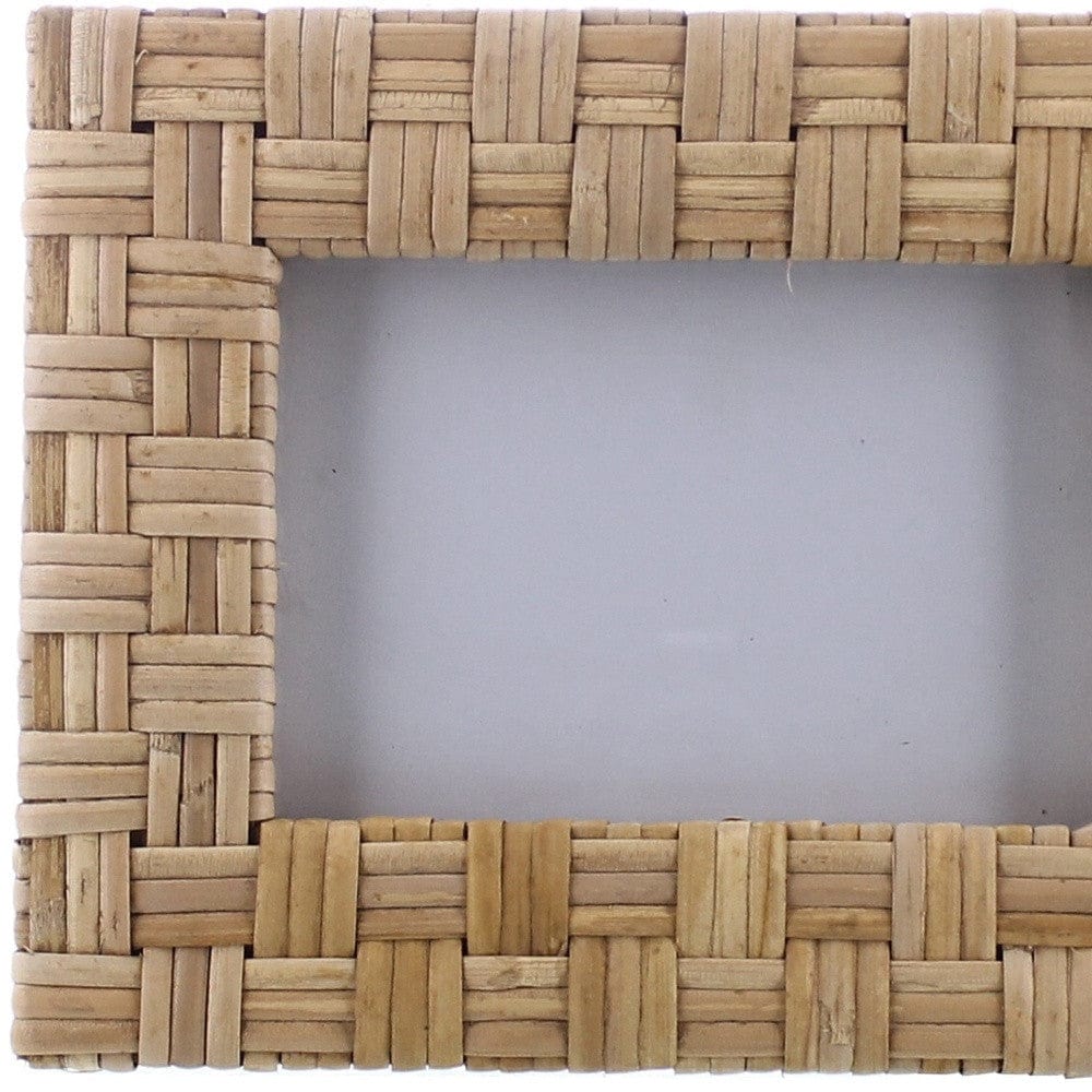 4x6 Woven Bamboo Rectangular Frame - Homeroots