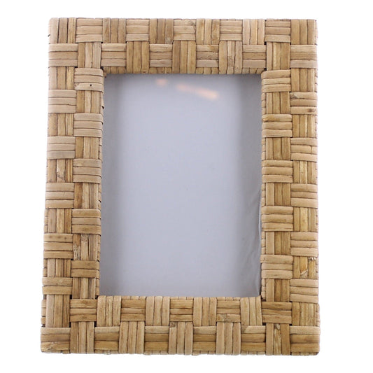 5x7 Woven Bamboo Vertical Frame - Homeroots