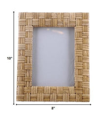 5x7 Woven Bamboo Vertical Frame - Homeroots