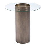 Contemporary Antique Gold End Table - Homeroots - Flyclothing LLC