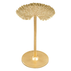 22" Gold Aluminum End Table - Homeroots