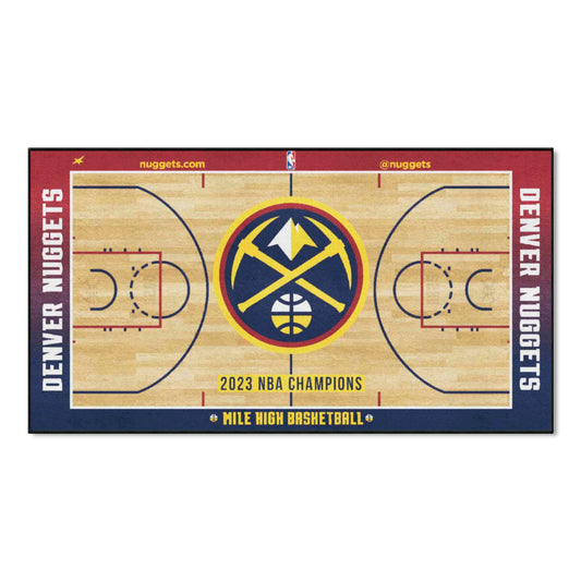 Denver Nuggets 2023 NBA Finals Champions Large Court Runner Rug - 30in. x 54in. - Denver Nuggets