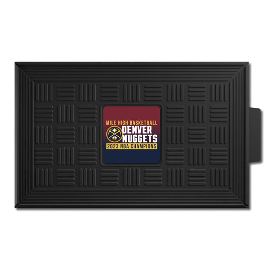 Denver Nuggets 2023 NBA Finals Champions Heavy Duty Vinyl Medallion Door Mat - 19.5in. x 31in. - Denver Nuggets