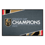 Vegas Golden Knights 2023 Stanley Cup Champions Starter Mat Accent Rug - 19in. x 30in. - Vegas Golden Knights