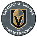 Vegas Golden Knights 2023 Stanley Cup Champions Hockey Puck Rug - 27in. Diameter - Vegas Golden Knights