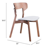 Set of Two Gray And Brown Upholstered Fabric Open Back Dining Side Chairs - Homeroots