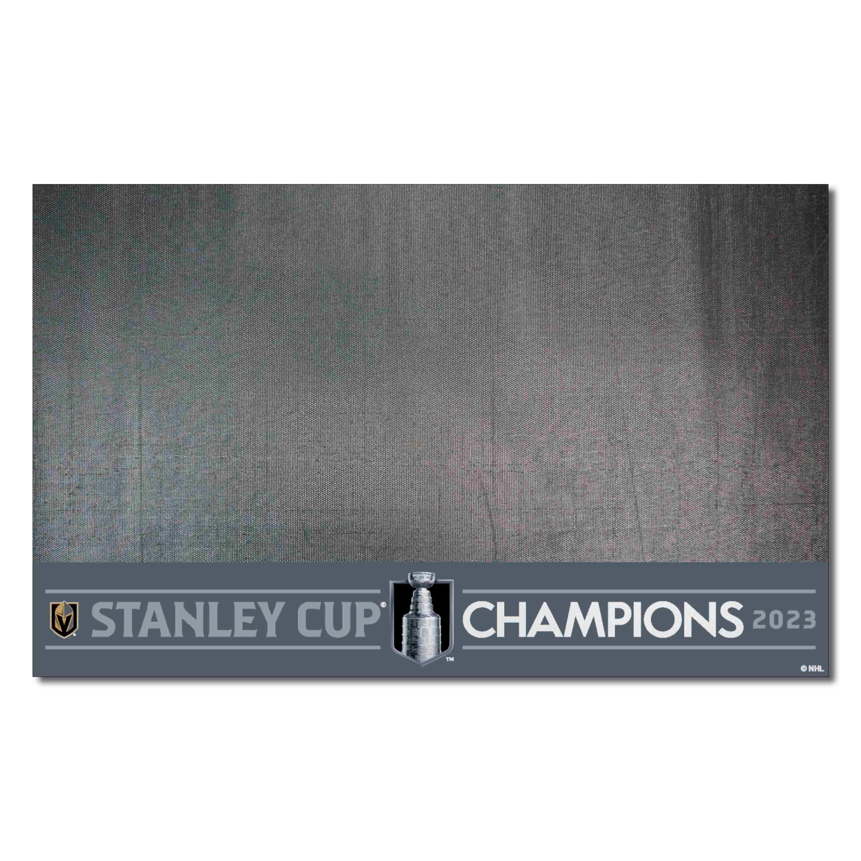 Vegas Golden Knights 2023 Stanley Cup Champions Vinyl Grill Mat - 26in. x 42in. - Vegas Golden Knights - Flyclothing LLC