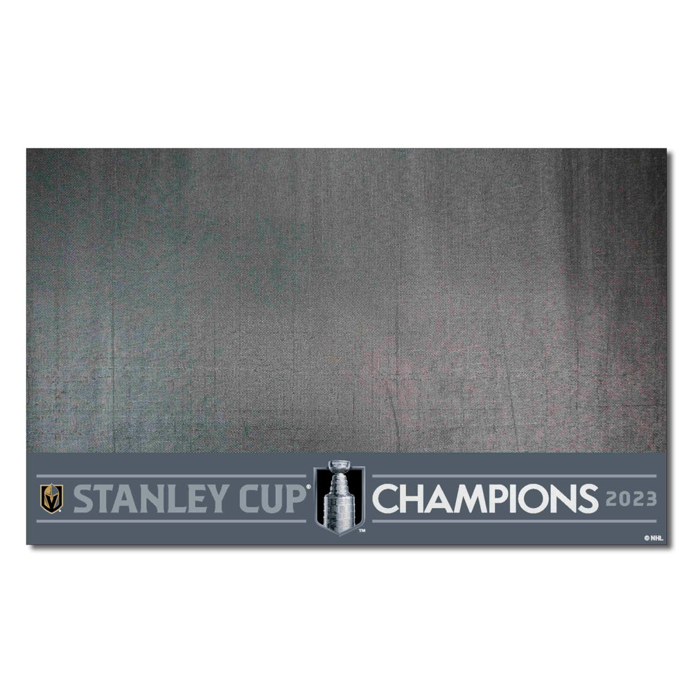 Vegas Golden Knights 2023 Stanley Cup Champions Vinyl Grill Mat - 26in. x 42in. - Vegas Golden Knights