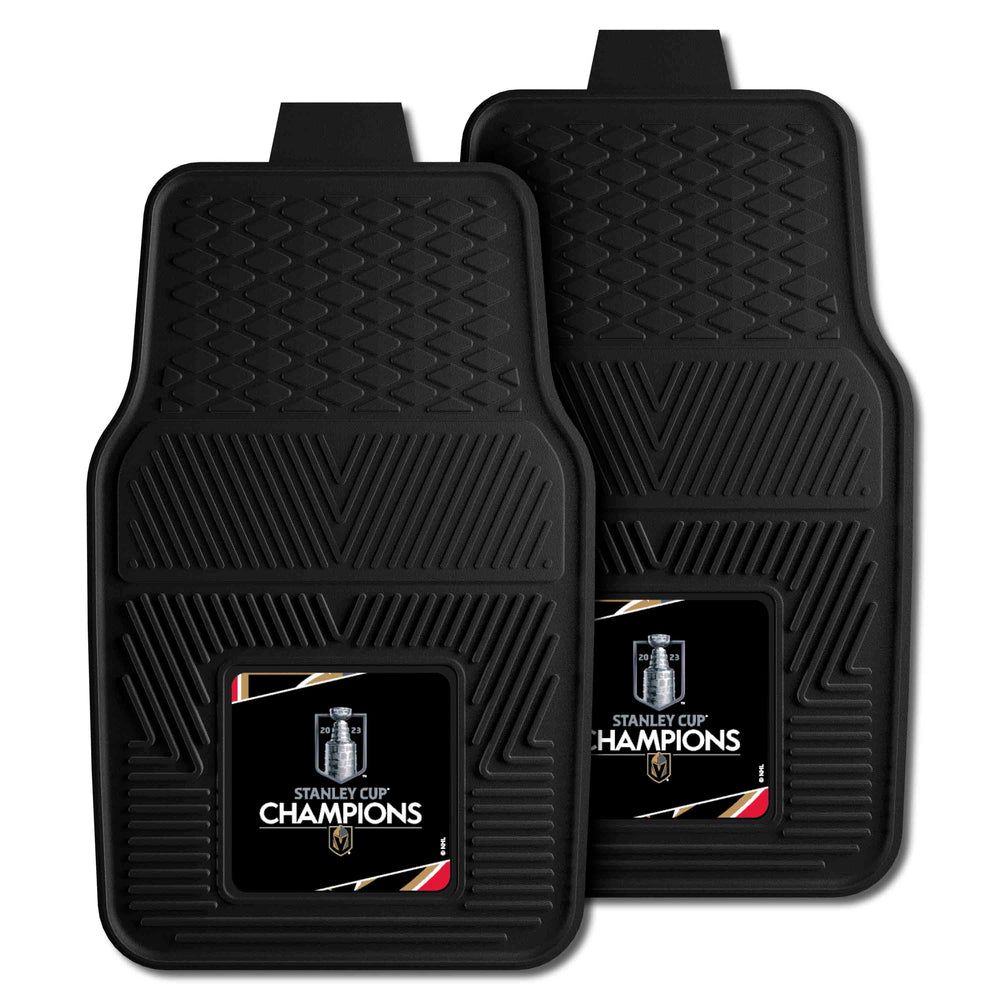 Vegas Golden Knights 2023 Stanley Cup Champions Heavy Duty Car Mat Set - 2 Pieces - Vegas Golden Knights
