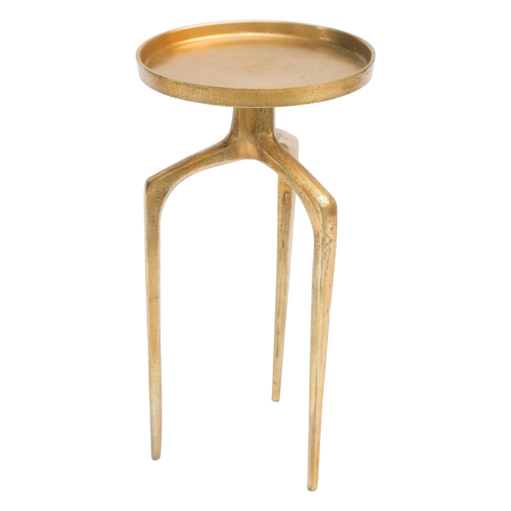 Set Of Two 13" Gold Nested Tables - Homeroots - Flyclothing LLC