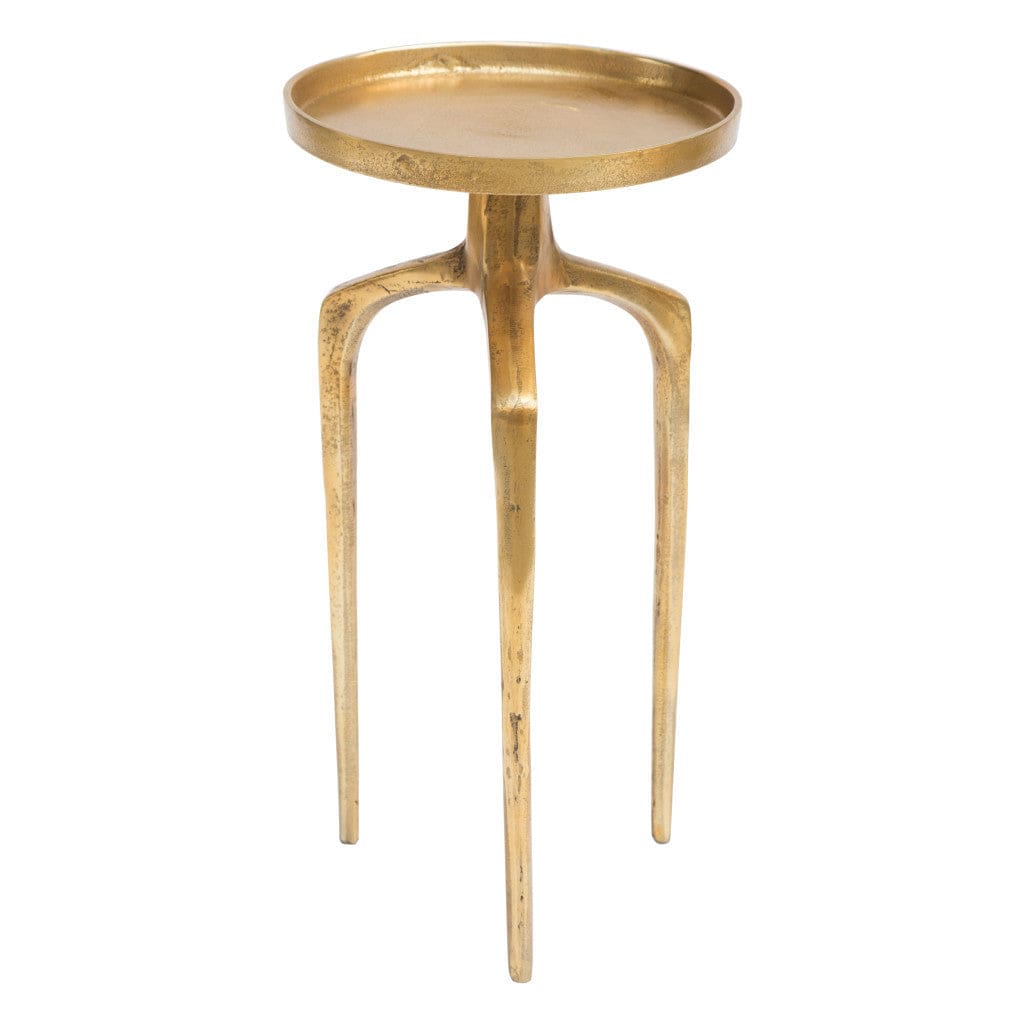 Set Of Two 13" Gold Nested Tables - Homeroots - Flyclothing LLC