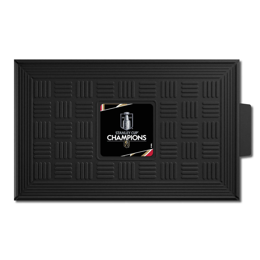 Vegas Golden Knights 2023 Stanley Cup Champions Heavy Duty Vinyl Medallion Door Mat - 19.5in. x 31in. - Vegas Golden Knights