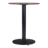 24" Black And Brown Round End Table - Homeroots - Flyclothing LLC