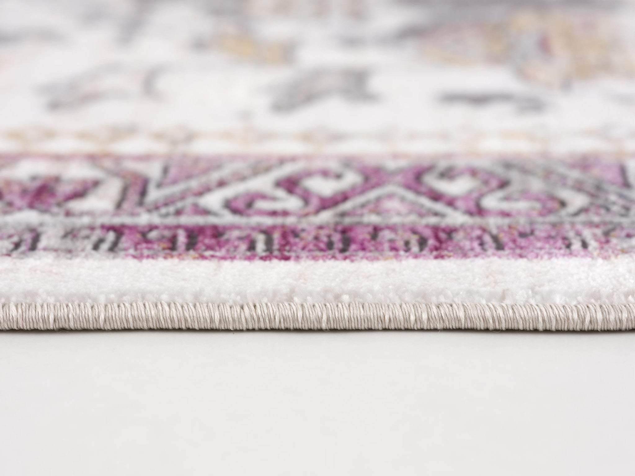 10' Runner Gray and Ivory Oriental Power Loom Runner Rug - Homeroots - Flyclothing LLC