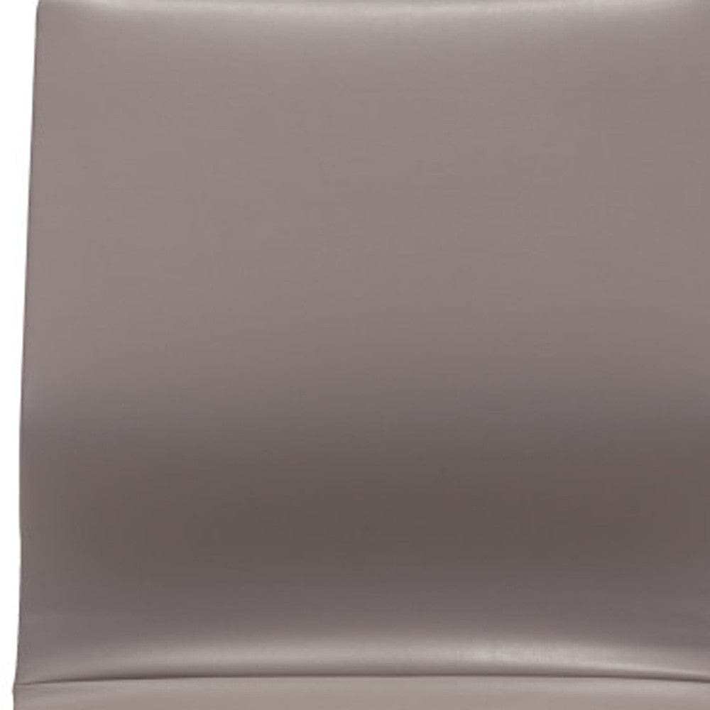 Taupe and Silver Swivel Faux Leather Conference Office Chair - Homeroots - Flyclothing LLC