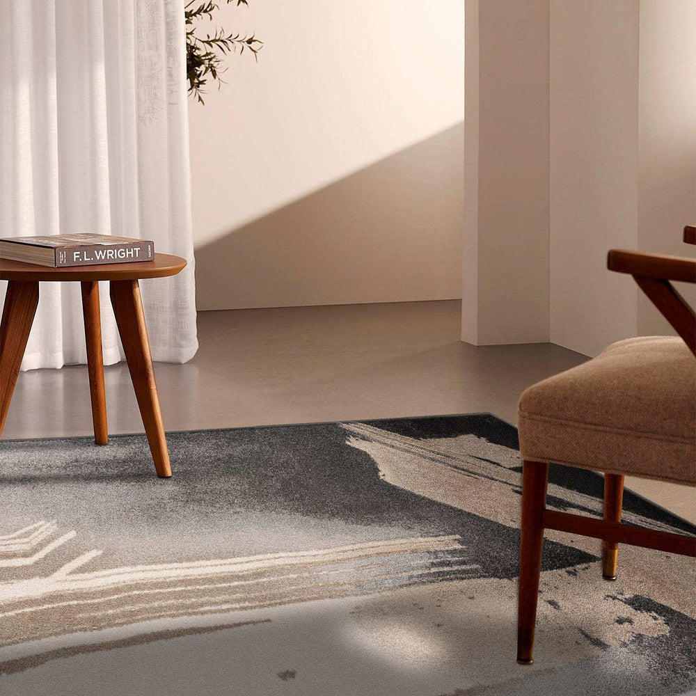 8' X 10' Gray Abstract Power Loom Area Rug - Homeroots - Flyclothing LLC