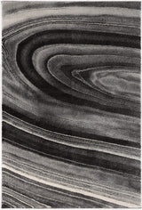 5' X 8' Dark Gray Abstract Illusional Area Rug - Homeroots - Flyclothing LLC