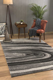 5' X 8' Dark Gray Abstract Illusional Area Rug - Homeroots - Flyclothing LLC